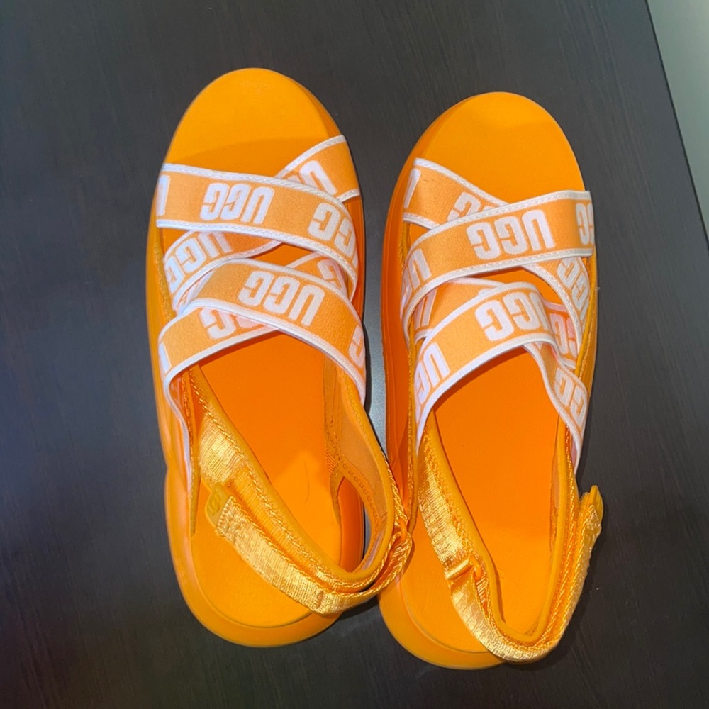 Ugg orange platform shoes